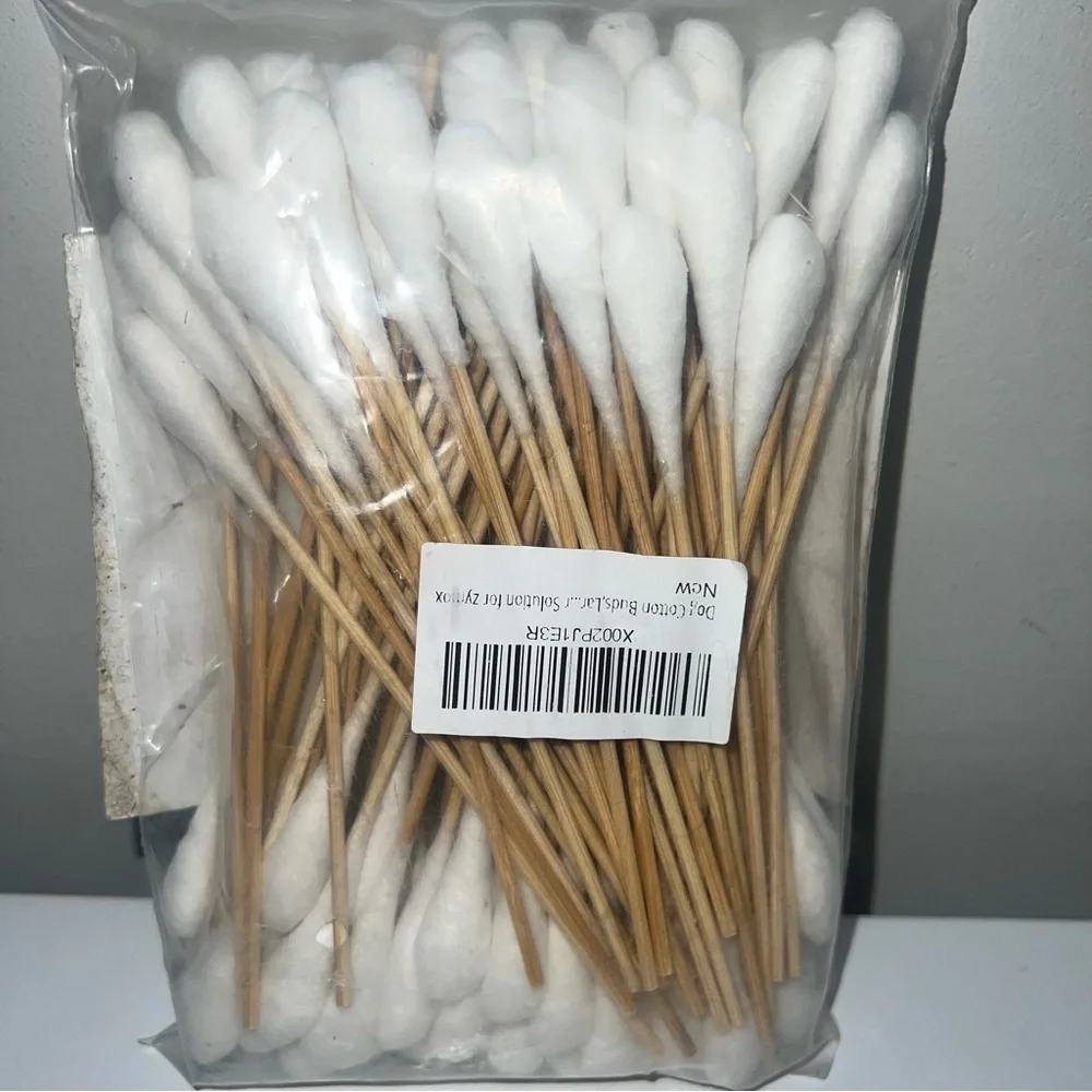 Bazahei Bamboo Stick Cotton Swabs for Dogs